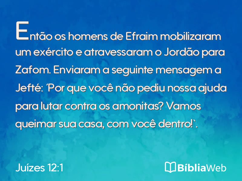 Juízes 12:1 em imagem para compartilhar