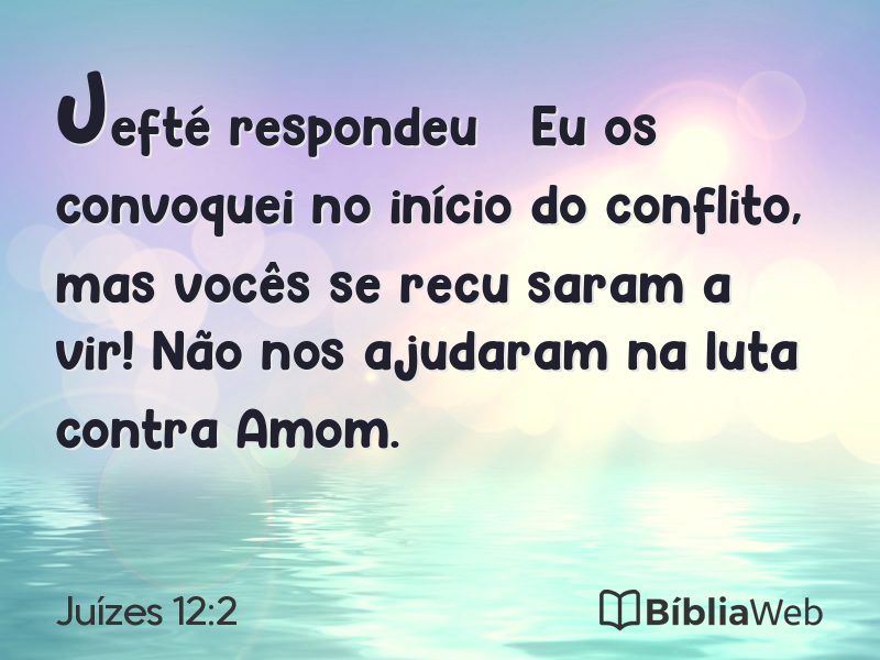 Juízes 12:2 em imagem para compartilhar