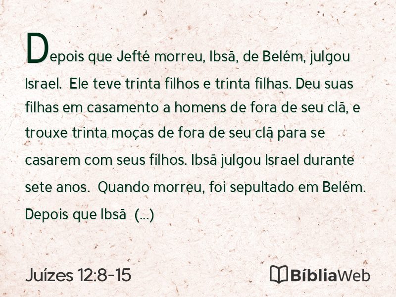 Juízes 12:8-15 em imagem para compartilhar