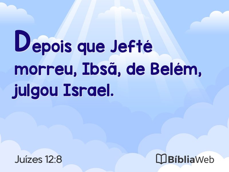 Juízes 12:8 em imagem para compartilhar