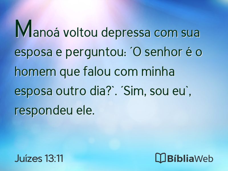 Juízes 13:11 em imagem para compartilhar