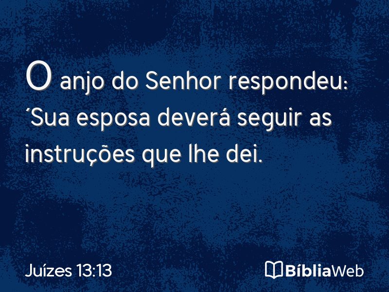 Juízes 13:13 em imagem para compartilhar