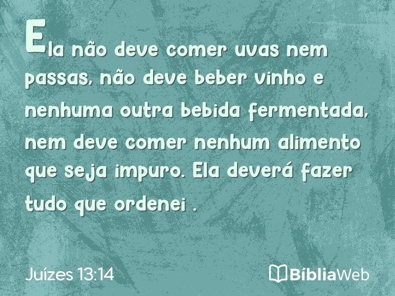 Juízes 13:14 em imagem para compartilhar