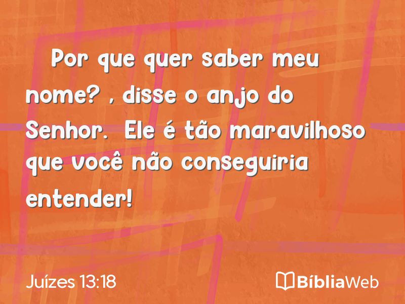 Juízes 13:18 em imagem para compartilhar