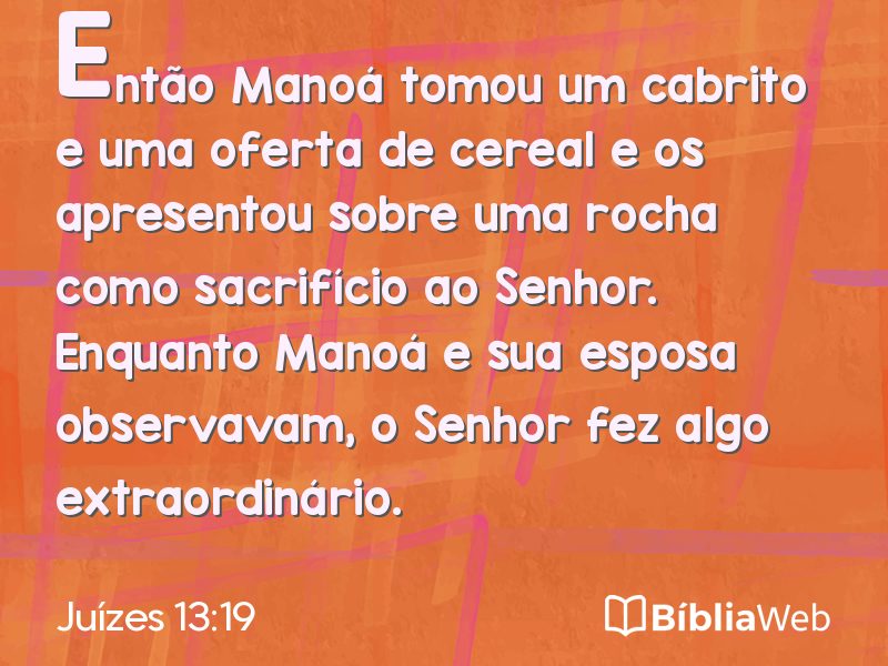 Juízes 13:19 em imagem para compartilhar
