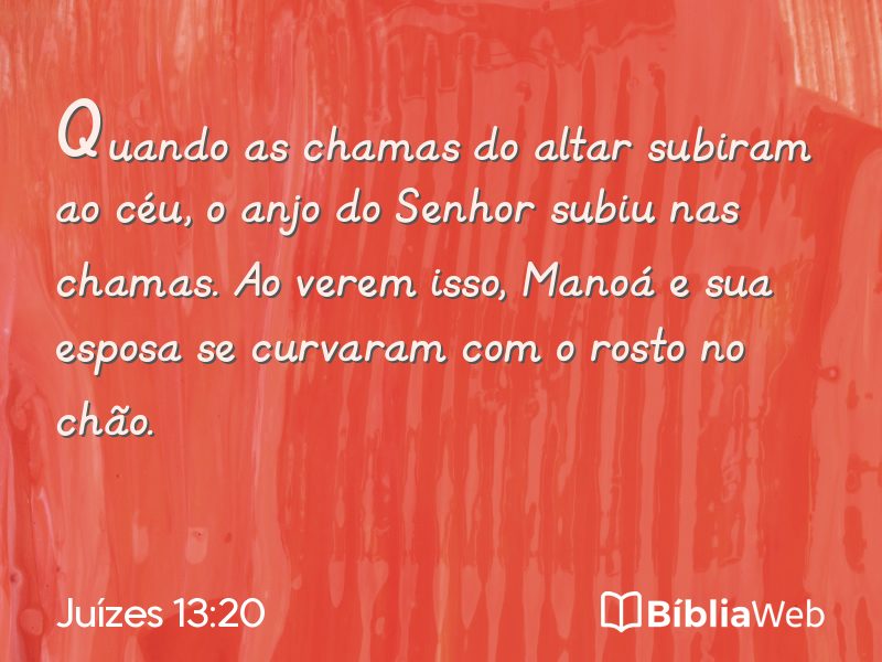 Juízes 13:20 em imagem para compartilhar