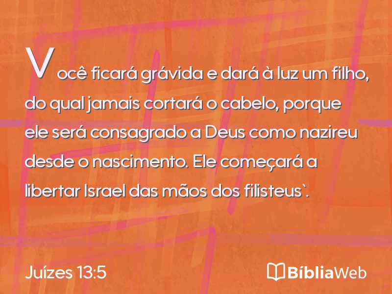 Juízes 13:5 em imagem para compartilhar