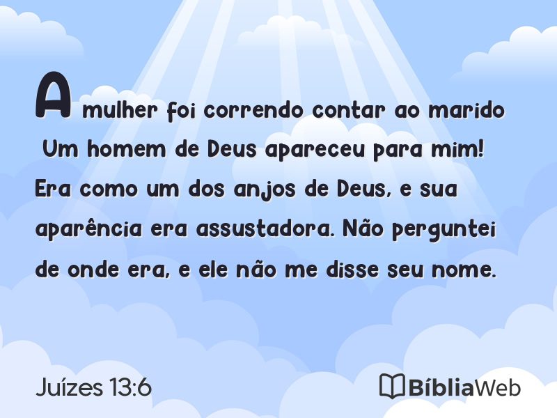 Juízes 13:6 em imagem para compartilhar