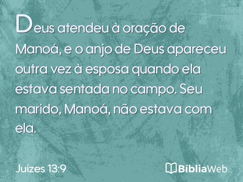 Juízes 13:9 em imagem para compartilhar