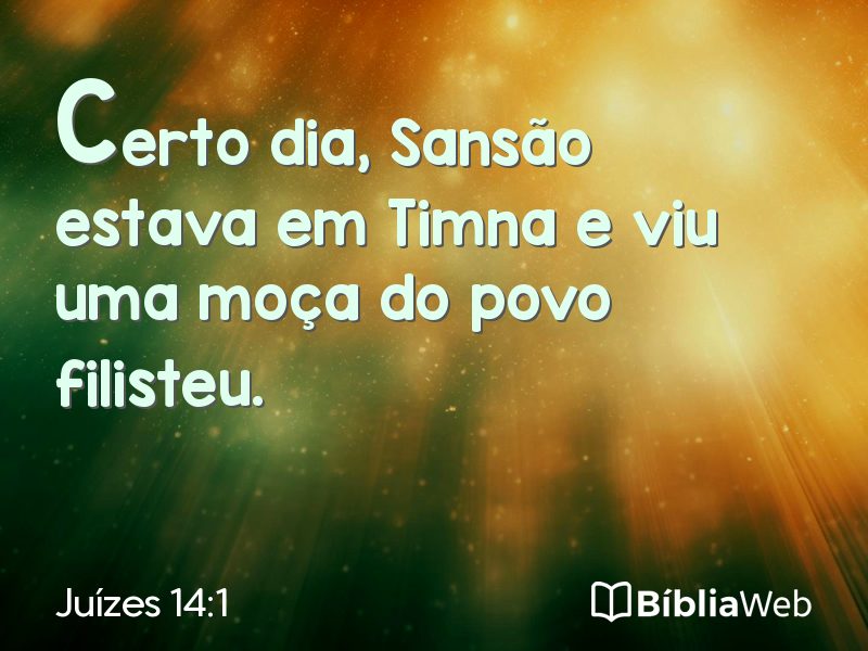 Juízes 14:1 em imagem para compartilhar