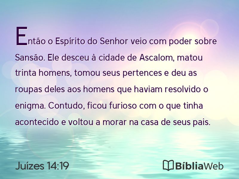 Juízes 14:19 em imagem para compartilhar
