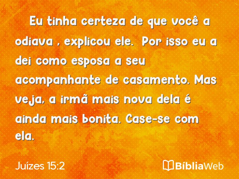 Juízes 15:2 em imagem para compartilhar