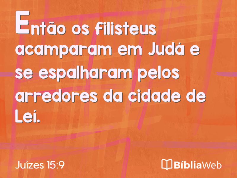 Juízes 15:9 em imagem para compartilhar