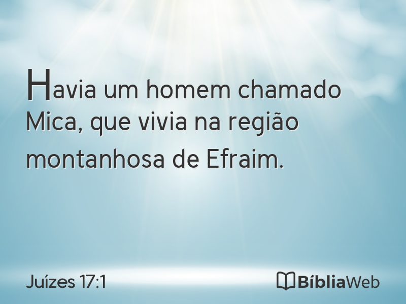 Juízes 17:1 em imagem para compartilhar