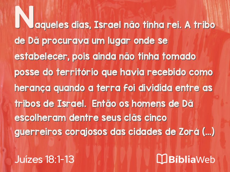 Juízes 18:1-13 em imagem para compartilhar