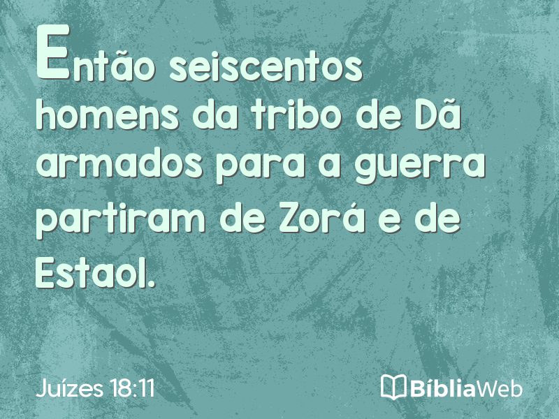 Juízes 18:11 em imagem para compartilhar