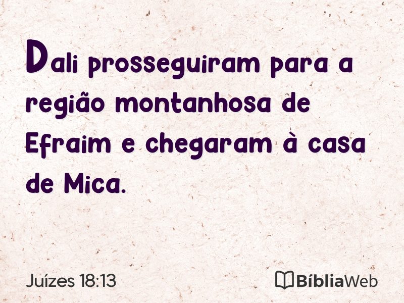 Juízes 18:13 em imagem para compartilhar