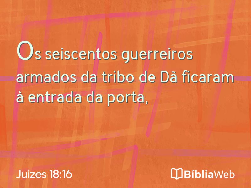 Juízes 18:16 em imagem para compartilhar
