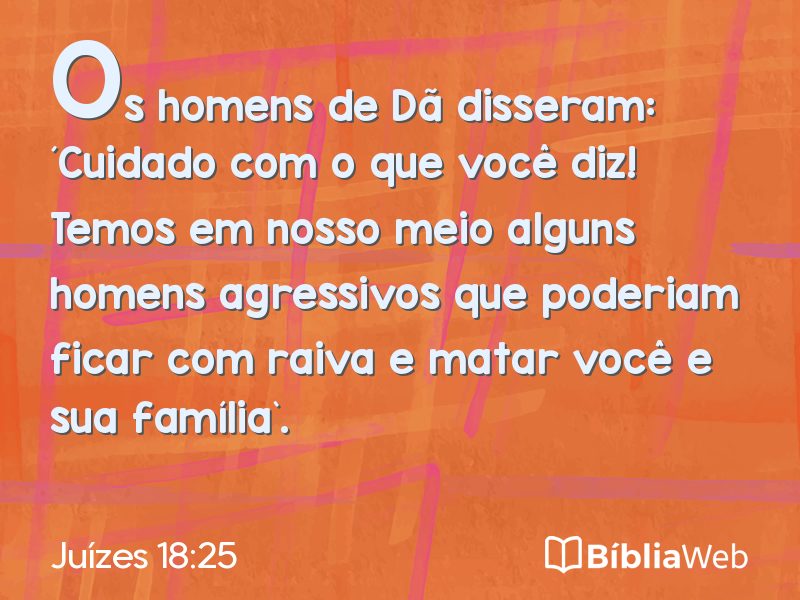 Juízes 18:25 em imagem para compartilhar