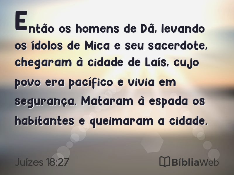 Juízes 18:27 em imagem para compartilhar