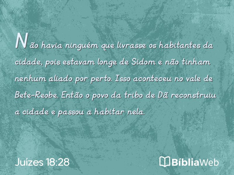 Juízes 18:28 em imagem para compartilhar
