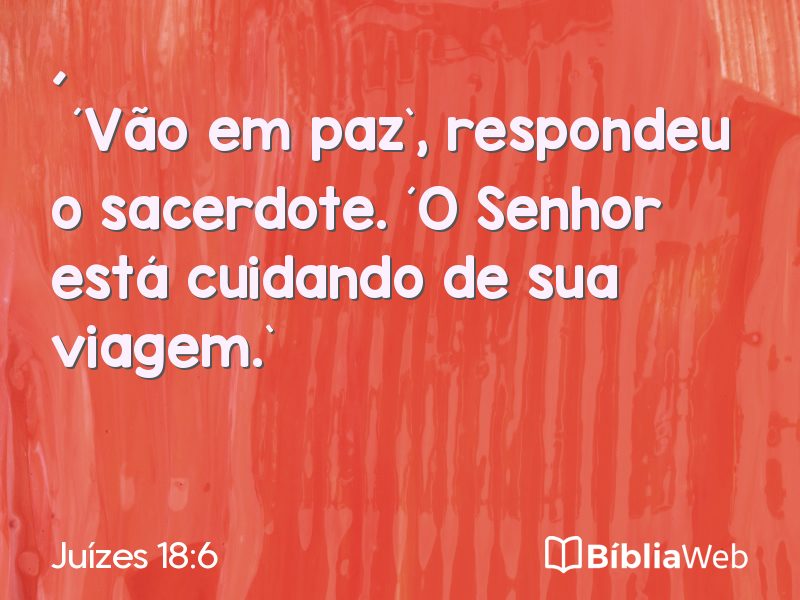 Juízes 18:6 em imagem para compartilhar