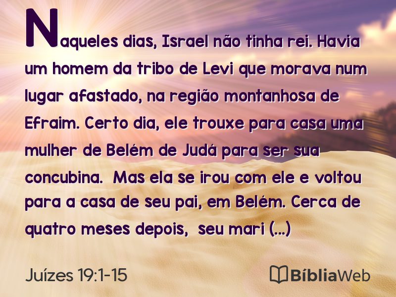 Juízes 19:1-15 em imagem para compartilhar
