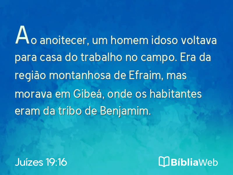 Juízes 19:16 em imagem para compartilhar