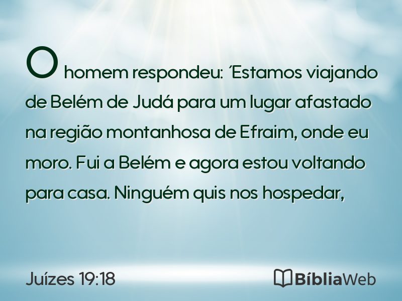 Juízes 19:18 em imagem para compartilhar