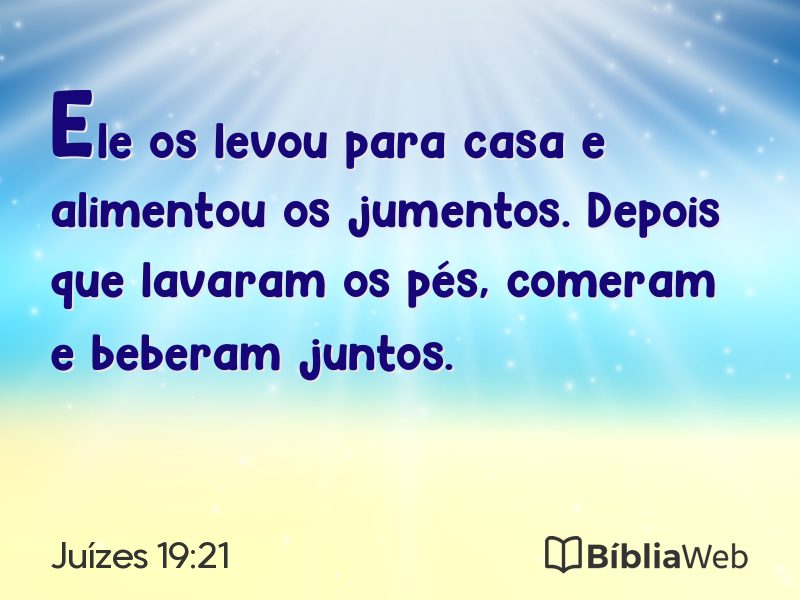 Juízes 19:21 em imagem para compartilhar