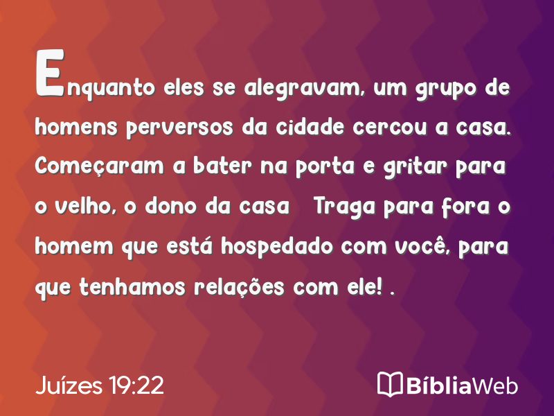 Juízes 19:22 em imagem para compartilhar