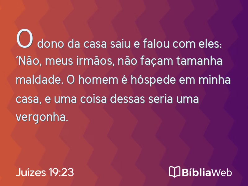 Juízes 19:23 em imagem para compartilhar