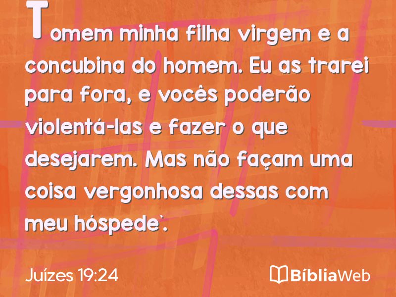 Juízes 19:24 em imagem para compartilhar