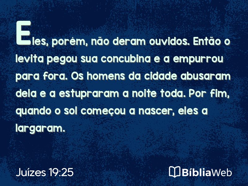 Juízes 19:25 em imagem para compartilhar
