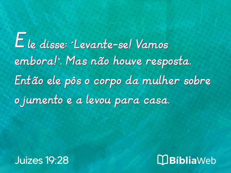 Juízes 19:28 em imagem para compartilhar