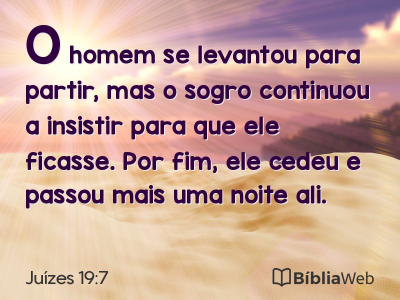 Juízes 19:7 em imagem para compartilhar