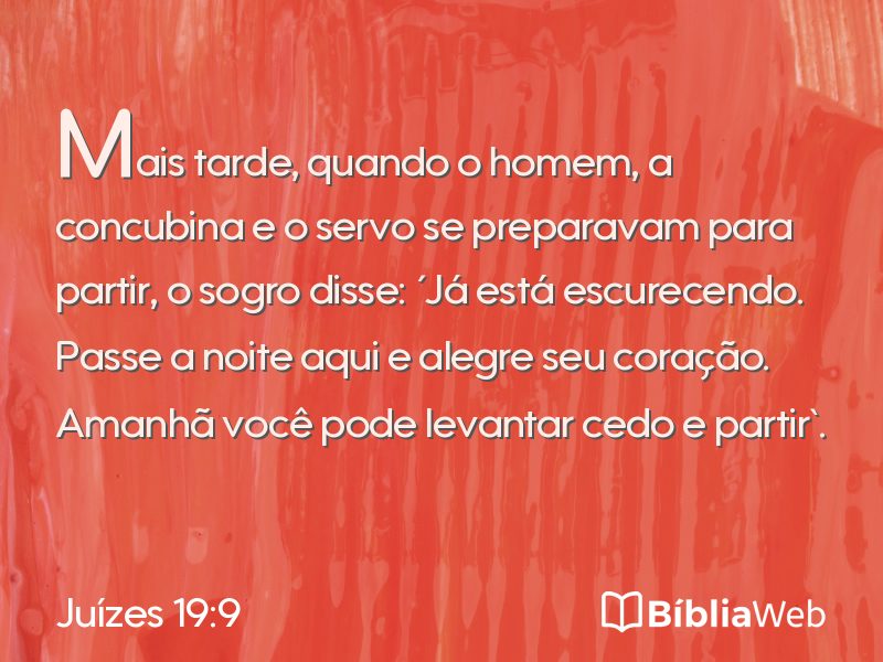 Juízes 19:9 em imagem para compartilhar