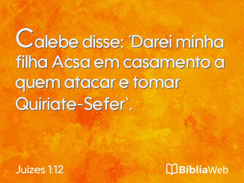 Juízes 1:12 em imagem para compartilhar