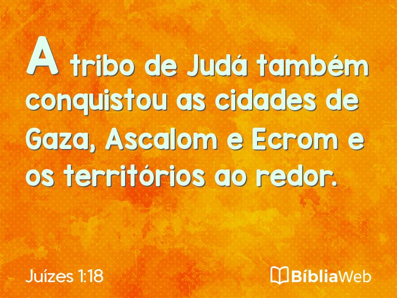 Juízes 1:18 em imagem para compartilhar