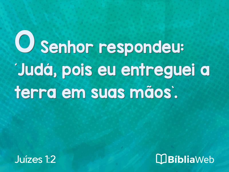 Juízes 1:2 em imagem para compartilhar