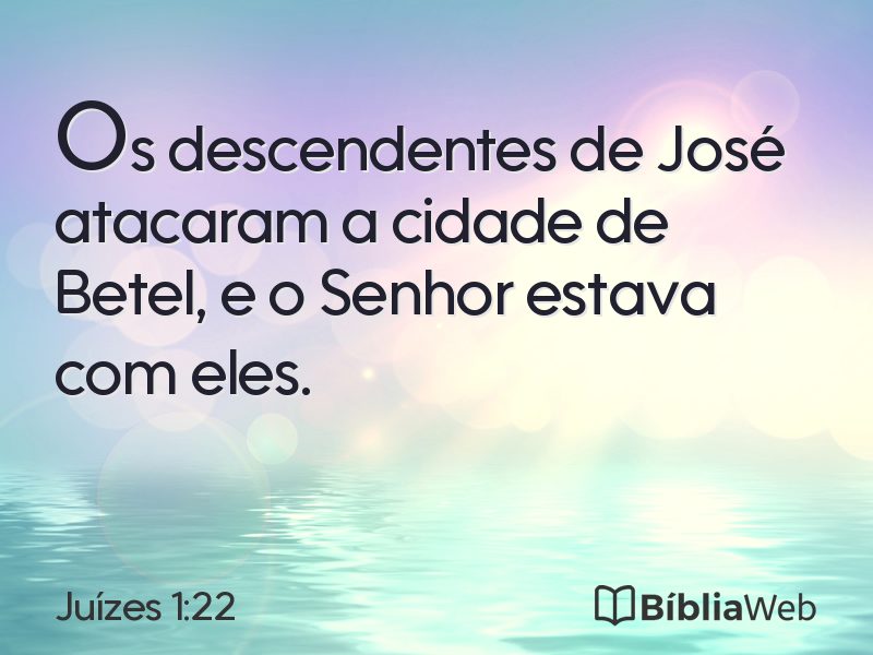 Juízes 1:22 em imagem para compartilhar