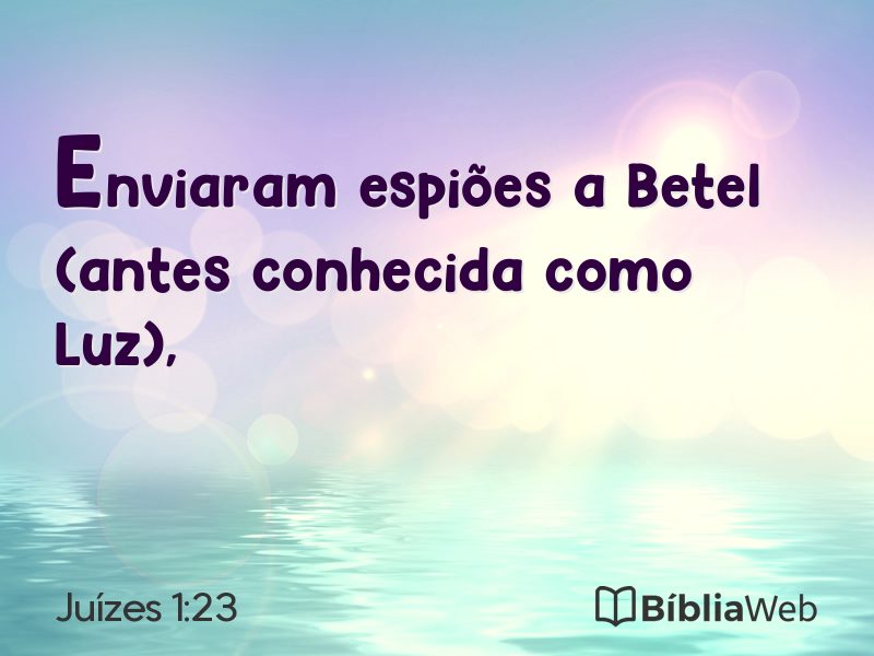 Juízes 1:23 em imagem para compartilhar