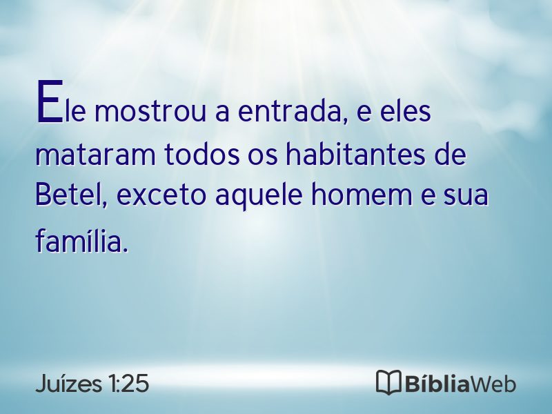 Juízes 1:25 em imagem para compartilhar