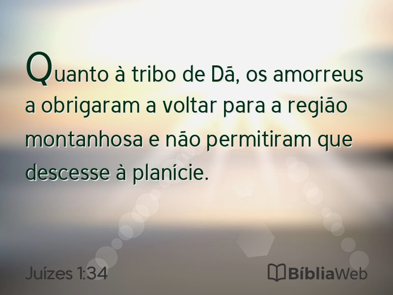 Juízes 1:34 em imagem para compartilhar