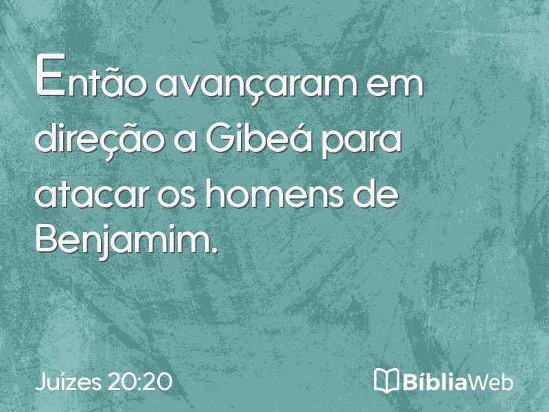 Juízes 20:20 em imagem para compartilhar