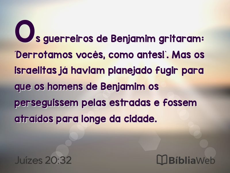 Juízes 20:32 em imagem para compartilhar