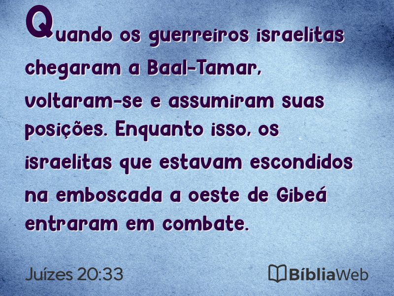 Juízes 20:33 em imagem para compartilhar