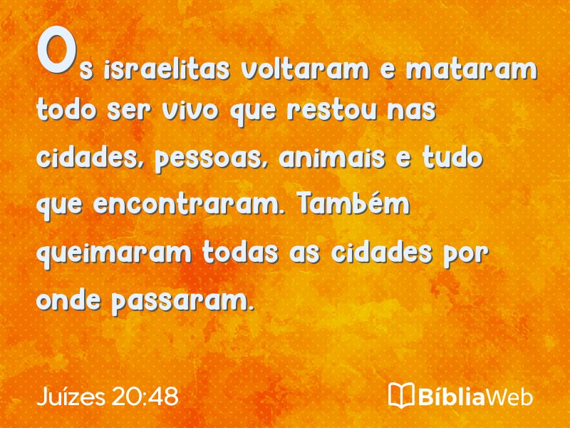 Juízes 20:48 em imagem para compartilhar