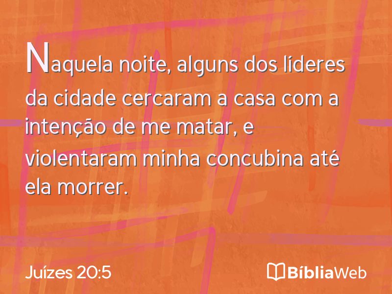 Juízes 20:5 em imagem para compartilhar
