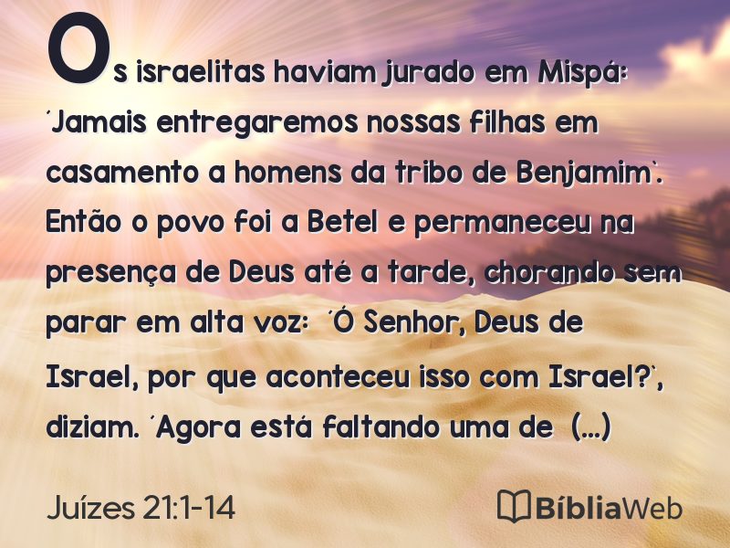 Juízes 21:1-14 em imagem para compartilhar